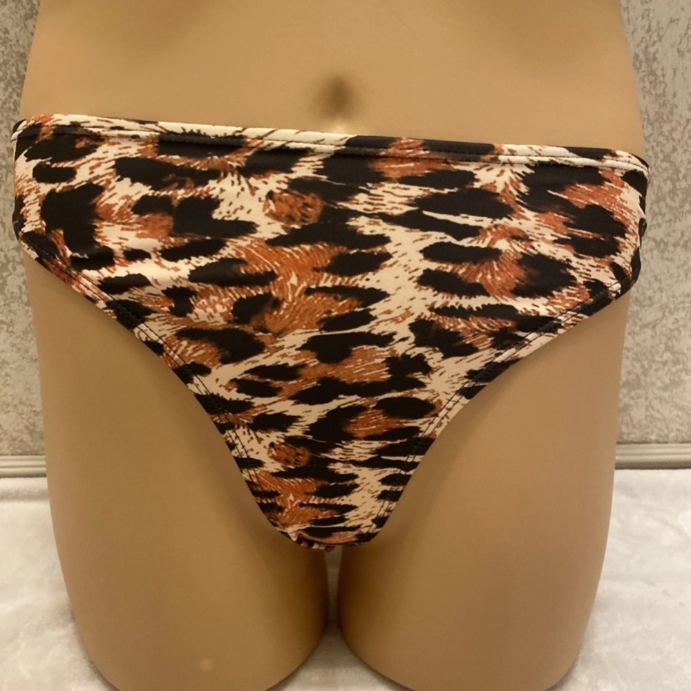 SHEIN Leopard Print Bikini - Brown and Black - Picture 6 of 16
